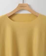 ZMFCE15098 al'aise modulation(アレーズモジュレーション) 【洗える】ラウンドヘムニットプルオーバー ライトイエロー