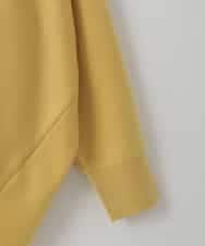 ZMFCE15098 al'aise modulation(アレーズモジュレーション) 【洗える】ラウンドヘムニットプルオーバー ライトイエロー