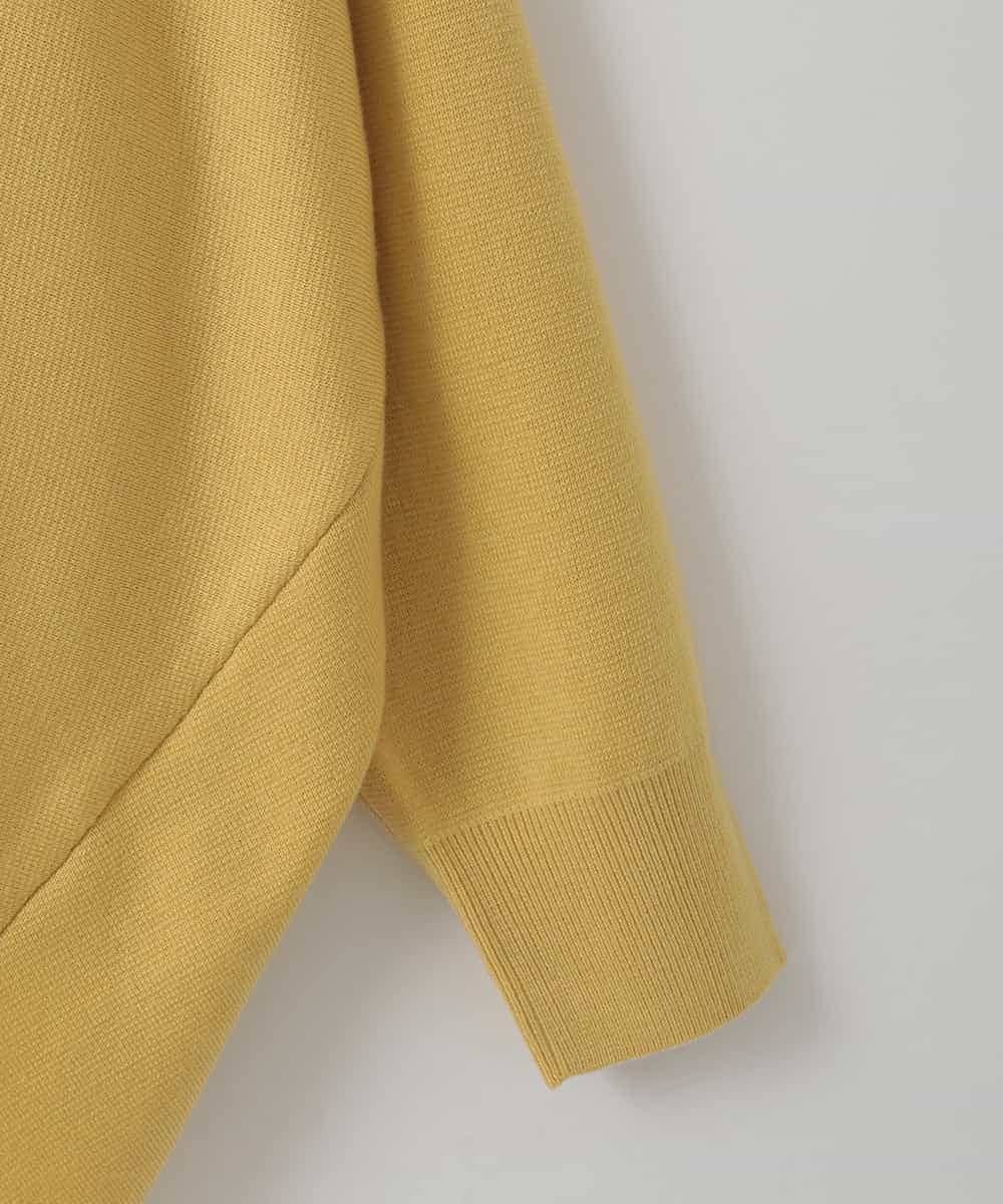 ZMFCE15098 al'aise modulation(アレーズモジュレーション) 【洗える】ラウンドヘムニットプルオーバー ライトイエロー