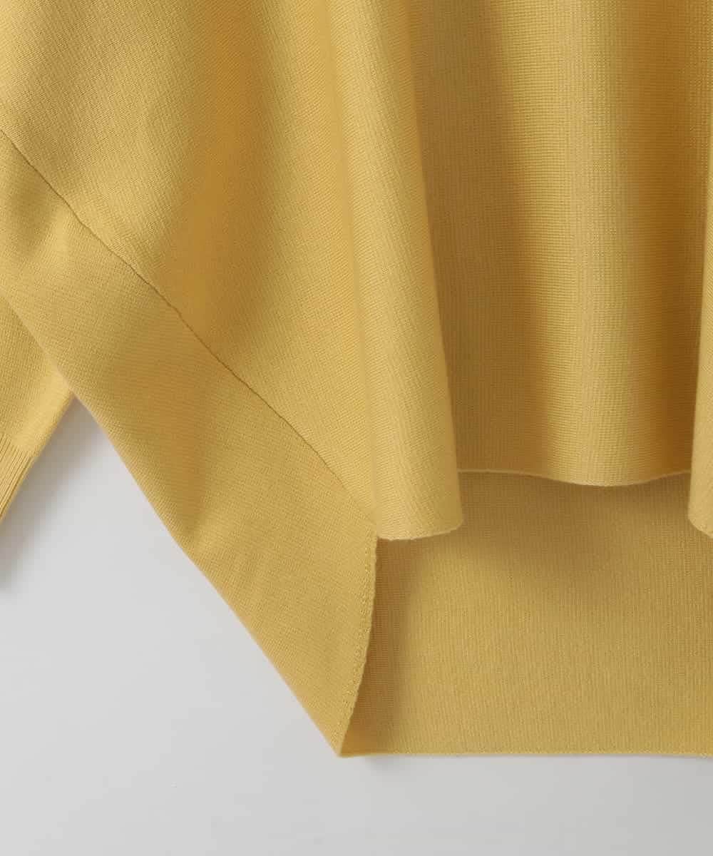 ZMFCE15098 al'aise modulation(アレーズモジュレーション) 【洗える】ラウンドヘムニットプルオーバー ライトイエロー