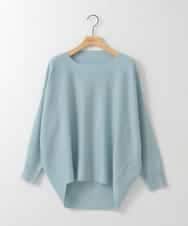 ZMFCE15098 al'aise modulation(アレーズモジュレーション) 【洗える】ラウンドヘムニットプルオーバー ライトブルー