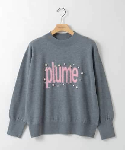 ZMFCE23155 al'aise modulation 【洗える】フロントロゴデザインニットプルオーバー