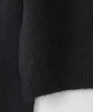 ZMFCE25150 al'aise modulation(アレーズモジュレーション) スパングルフラワーデザインニットプルオーバー ブラック