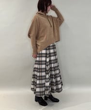 ZMFCE30169 al'aise modulation(アレーズモジュレーション) 【日本製】ドロストネックドルマンニットプルオーバー ベージュ