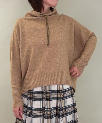 ZMFCE30169 al'aise modulation 【日本製】ドロストネックドルマンニットプルオーバー