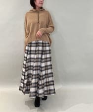 ZMFCE30169 al'aise modulation(アレーズモジュレーション) 【日本製】ドロストネックドルマンニットプルオーバー ベージュ