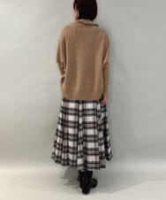 ZMFCE30169 al'aise modulation(アレーズモジュレーション) 【日本製】ドロストネックドルマンニットプルオーバー ベージュ