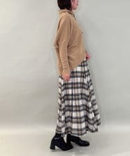 ZMFCE30169 al'aise modulation(アレーズモジュレーション) 【日本製】ドロストネックドルマンニットプルオーバー ベージュ