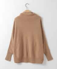 ZMFCE30169 al'aise modulation(アレーズモジュレーション) 【日本製】ドロストネックドルマンニットプルオーバー ベージュ