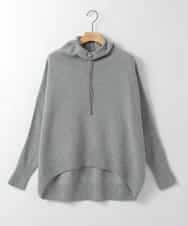 ZMFCE30169 al'aise modulation(アレーズモジュレーション) 【日本製】ドロストネックドルマンニットプルオーバー ライトグレー