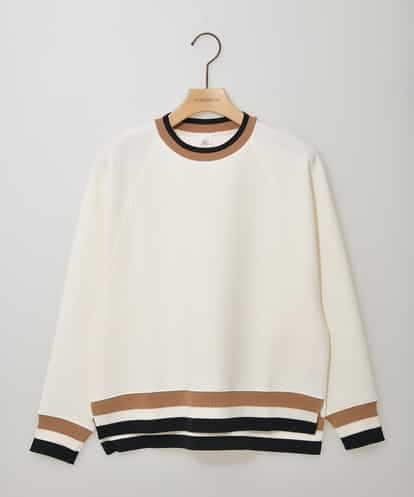 ZMFCE31130 al'aise modulation 【洗える/日本製】配色リブジャージープルオーバー