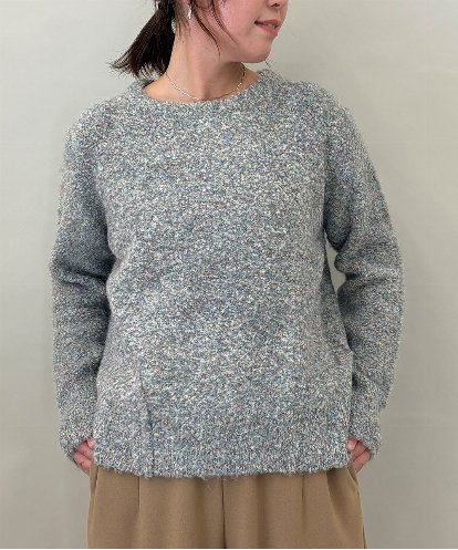 ZMFCE32140 al'aise modulation 切り替えデザインブークレニットプルオーバー