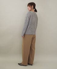 ZMFCE32140 al'aise modulation(アレーズモジュレーション) 切り替えデザインブークレニットプルオーバー グリーン