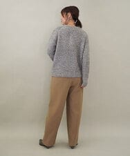 ZMFCE32140 al'aise modulation(アレーズモジュレーション) 切り替えデザインブークレニットプルオーバー グリーン