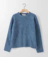 ZMFCE32140 al'aise modulation(アレーズモジュレーション) 切り替えデザインブークレニットプルオーバー ブルー