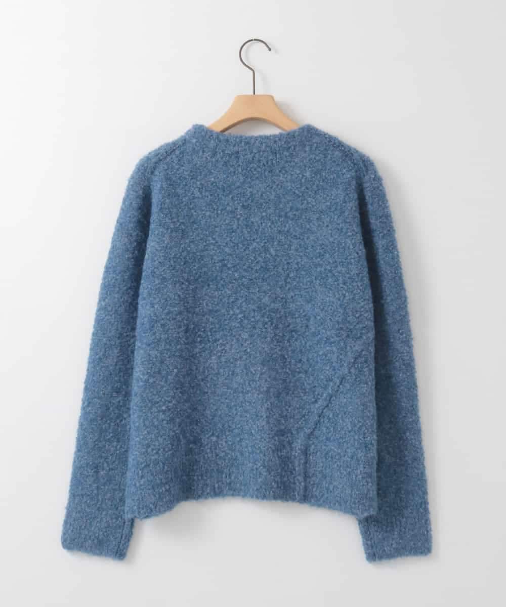 ZMFCE32140 al'aise modulation(アレーズモジュレーション) 切り替えデザインブークレニットプルオーバー ブルー