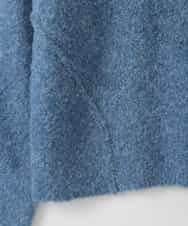 ZMFCE32140 al'aise modulation(アレーズモジュレーション) 切り替えデザインブークレニットプルオーバー ブルー