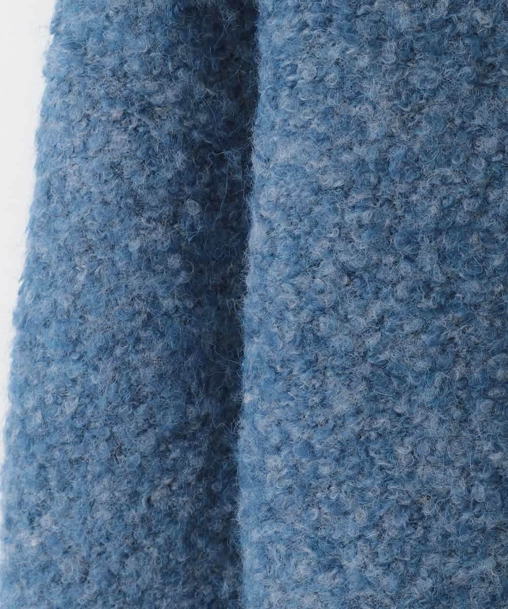 ZMFCE32140 al'aise modulation(アレーズモジュレーション) 切り替えデザインブークレニットプルオーバー ブルー