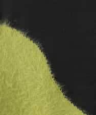 ZMFCE53110 al'aise modulation(アレーズモジュレーション) フェザー切り替えデザインニット グリーン