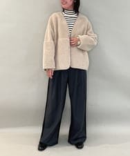 ZMFCE59099 al'aise modulation(アレーズモジュレーション) リブタートルネックニット グレー