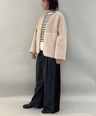 ZMFCE59099 al'aise modulation(アレーズモジュレーション) リブタートルネックニット グレー