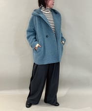 ZMFCE59099 al'aise modulation(アレーズモジュレーション) リブタートルネックニット グレー