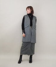 ZMFCE59099 al'aise modulation(アレーズモジュレーション) リブタートルネックニット ブラック