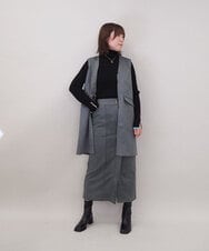 ZMFCE59099 al'aise modulation(アレーズモジュレーション) リブタートルネックニット ブラック