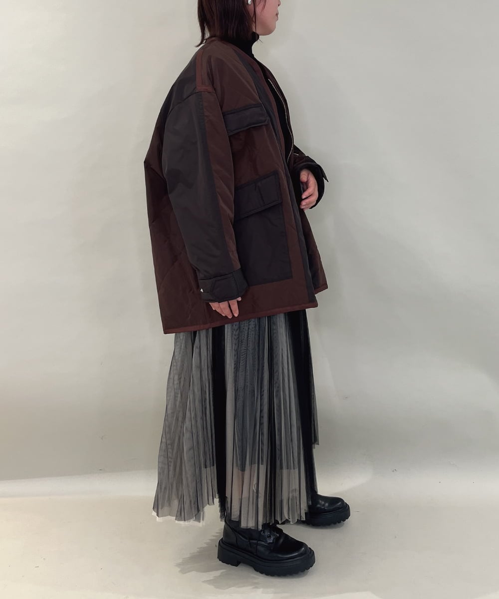 ZMFCE59099 al'aise modulation(アレーズモジュレーション) リブタートルネックニット ブラック