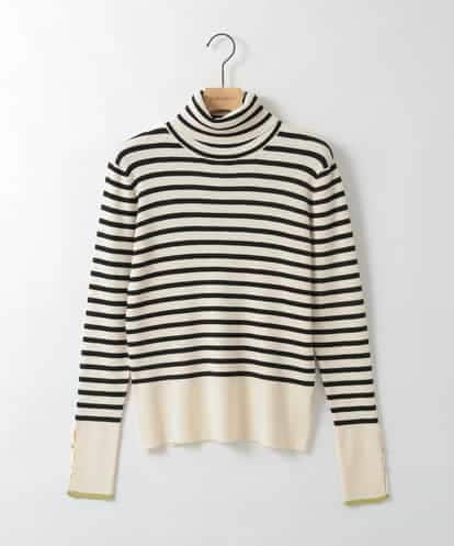 ZMFCE59099 al'aise modulation リブタートルネックニット