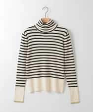 ZMFCE59099 al'aise modulation(アレーズモジュレーション) リブタートルネックニット グレー