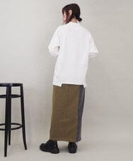 ZMFCE80089 al'aise modulation(アレーズモジュレーション) 異素材ポケットニットプルオーバー アイボリー