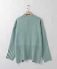 ZMFCE80089 al'aise modulation(アレーズモジュレーション) 異素材ポケットニットプルオーバー グリーン