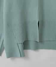 ZMFCE80089 al'aise modulation(アレーズモジュレーション) 異素材ポケットニットプルオーバー グリーン