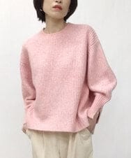 ZMFCT03150 al'aise modulation(アレーズモジュレーション) ラメニットプルオーバー ピンク