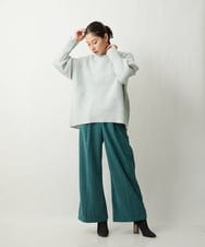 ZMFCT03150 al'aise modulation(アレーズモジュレーション) ラメニットプルオーバー ライトブルー