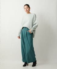 ZMFCT03150 al'aise modulation(アレーズモジュレーション) ラメニットプルオーバー ライトブルー
