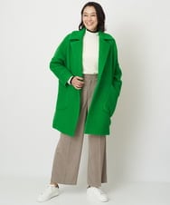 ZMFCW12120 al'aise modulation(アレーズモジュレーション) レイヤードライク配色ニットプルオーバー ホワイト