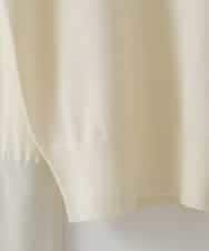 ZMFCW12120 al'aise modulation(アレーズモジュレーション) レイヤードライク配色ニットプルオーバー ホワイト