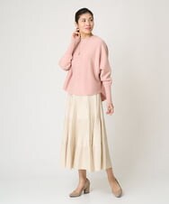 ZMFCW31130 al'aise modulation(アレーズモジュレーション) ホールガーメントクルーネックニット ピンク