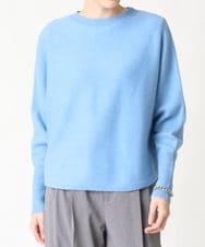 ZMFCW31130 al'aise modulation(アレーズモジュレーション) ホールガーメントクルーネックニット ライトブルー