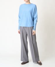 ZMFCW31130 al'aise modulation(アレーズモジュレーション) ホールガーメントクルーネックニット ライトブルー