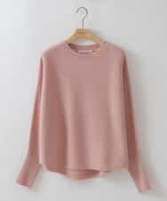 ZMFCW31130 al'aise modulation(アレーズモジュレーション) ホールガーメントクルーネックニット ピンク