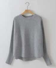 ZMFCW31130 al'aise modulation(アレーズモジュレーション) ホールガーメントクルーネックニット ライトグレー