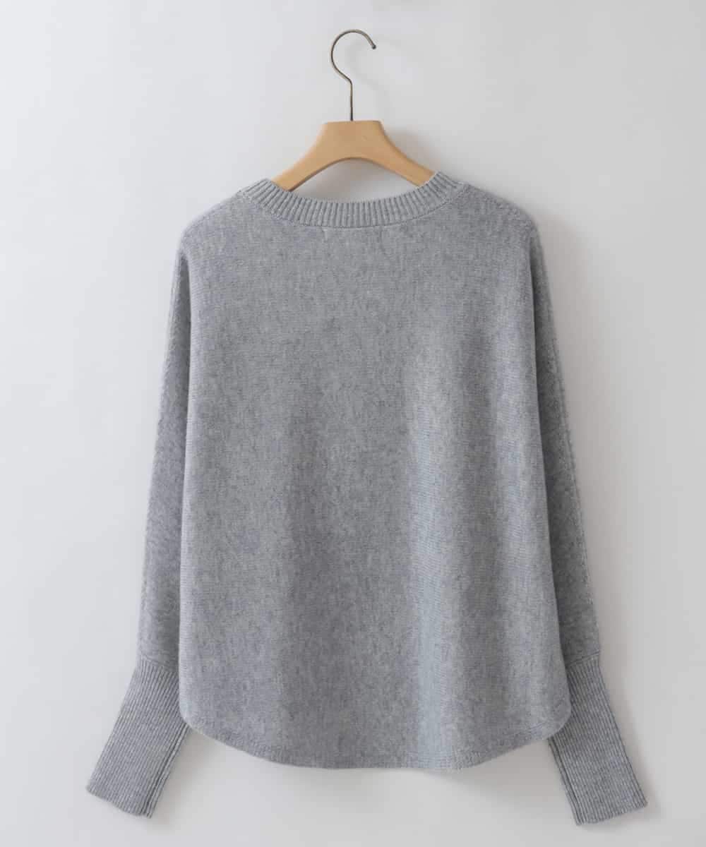 ZMFCW31130 al'aise modulation(アレーズモジュレーション) ホールガーメントクルーネックニット ライトグレー