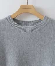 ZMFCW31130 al'aise modulation(アレーズモジュレーション) ホールガーメントクルーネックニット ライトグレー