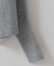 ZMFCW31130 al'aise modulation(アレーズモジュレーション) ホールガーメントクルーネックニット ライトグレー