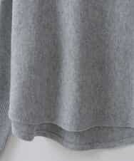 ZMFCW31130 al'aise modulation(アレーズモジュレーション) ホールガーメントクルーネックニット ライトグレー