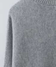 ZMFCW31130 al'aise modulation(アレーズモジュレーション) ホールガーメントクルーネックニット ライトグレー