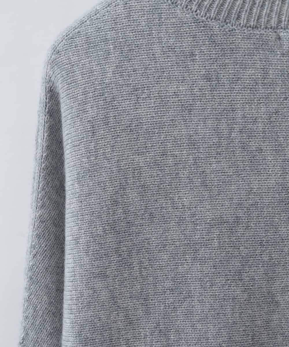 ZMFCW31130 al'aise modulation(アレーズモジュレーション) ホールガーメントクルーネックニット ライトグレー